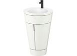 Duravit Starck 1,c-bonded Set S19512OBD360000 Griff Diamantschwarz, Keramik Weiß Matt, bodenstehend, Weiß Seidenmatt, 864 x 560 x 605 mm