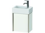 Duravit XViu Waschtisch-Unterschrank XV4230RB118 36,4x39,7x23,4 cm, rechts, weiß matt, 1 Tür, champagner matt
