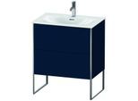 Duravit XSquare Waschtisch-Unterschrank XS452309898 71x84x47,8cm, Nachtblau seidenmatt, 2 Auszüge