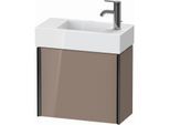 Duravit XViu Waschtisch-Unterschrank XV4232LB286 48,4 x 39,7 x 23,4 cm, links, cappucino hochglanz, 1 Tür, schwarz matt