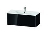 Duravit XViu Waschtisch-Unterschrank XV40270B240 101 x 40 x 48 cm, schwarz hochglanz, 1 Auszug, wandhängend, schwarz matt