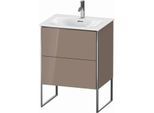 Duravit XSquare Waschtisch-Unterschrank XS452208686 61x84x47,8cm, cappuccino hochglanz, 2 Auszüge