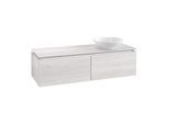 Villeroy & Boch Legato Waschtischunterschrank B589L0E8 140x38x50cm, mit LED-Beleuchtung, White Wood