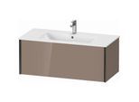 Duravit XViu Waschtisch-Unterschrank XV40270B286 101 x 40 x 48 cm, cappucino hochglanz, 1 Auszug, wandhängend, schwarz matt