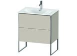 Duravit XSquare Waschtisch-Unterschrank XS452309191 71x84x47,8cm, Taupe, 2 Auszüge