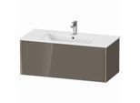 Duravit XViu Waschtisch-Unterschrank XV40270B189 101 x 40 x 48 cm, flannel grey hochglanz, 1 Auszug, wandhängend, champagner matt