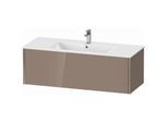 Duravit XViu Waschtisch-Unterschrank XV40280B186 121 x 40 x 48 cm, cappucino hochglanz, 1 Auszug, wandhängend, champagner matt