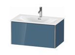 Duravit XSquare Waschtisch-Unterschrank XS422404747 81x39,7x47,8cm, Stone Blue hochglanz, 1 Auszug