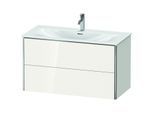 Duravit XSquare Waschtisch-Unterschrank XS432502222 101x56x47,8cm, weiß hochglanz, 2 Schubkästen