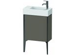 Duravit XViu Waschtisch-Unterschrank XV4532LB290 48,4 x 49,3 x 23,4 cm, links, flannel grey seidenmatt, 1 Tür, schwarz matt
