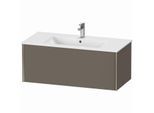 Duravit XViu Waschtisch-Unterschrank XV40270B190 101 x 40 x 48 cm, flannel grey seidenmatt, 1 Auszug, wandhängend, champagner matt