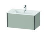 Duravit XViu Waschtisch-Unterschrank XV40260B207 81 x 40 x 48 cm, betongrau matt, 1 Auszug, wandhängend, schwarz matt