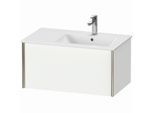 Duravit XViu Waschtisch-Unterschrank XV40260B118 81 x 40 x 48 cm, weiß matt, 1 Auszug, wandhängend, champagner matt