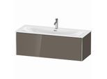 Duravit XSquare Waschtisch-Unterschrank XS422608989 121x39,7x47,8cm, Flannel Grey hochglanz, 1 Auszug