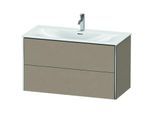 Duravit XSquare Waschtisch-Unterschrank XS432507575 101x56x47,8cm, Leinen, 2 Schubkästen