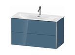 Duravit XSquare Waschtisch-Unterschrank XS432504747 101x56x47,8cm, Stone Blue hochglanz, 2 Schubkästen
