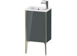 Duravit XViu Waschtisch-Unterschrank XV4480RB138 41x29x59,4cm, stehend, champagner matt, Anschlag rechts, dolomiti grey hochglanz