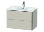 Duravit XSquare Waschtisch-Unterschrank XS432409191 81x56x47,8cm, Taupe, 2 Schubkästen