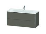 Duravit XSquare Waschtisch-Unterschrank XS432609090 121x56x47,8cm, Flannel Grey seidenmatt, 2 Schubkästen