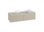Villeroy & Boch Legato Waschtischunterschrank B591L0VK 140x38x50cm, mit LED-Beleuchtung, Soft Grey