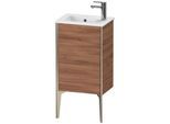 Duravit XViu Waschtisch-Unterschrank XV4480LB179 41x29x59,4cm, stehend, champagner matt, Anschlag links, nussbaum natur