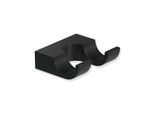 Hewi System 800 Handtuch-Doppelhaken 800.90.06260DC 50x53mm, schwarz tiefmatt