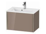 Duravit XViu Waschtisch-Unterschrank XV40780B186 61 x 40 x 39 cm, cappucino hochglanz, 1 Auszug, wandhängend, champagner matt