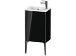 Duravit XViu Waschtisch-Unterschrank XV4480RB240 41x29x59,4cm, stehend, schwarz matt, Anschlag rechts, schwarz hochglanz