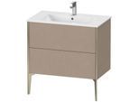 Duravit XViu Waschtisch-Unterschrank XV44820B175 81 x 59,4 x 48 cm, leinen, 2 Auszüge, stehend, champagner matt