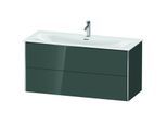 Duravit XSquare Waschtisch-Unterschrank XS432603838 121x56x47,8cm, Dolomiti Grey hochglanz, 2 Schubkästen