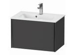 Duravit XViu Waschtisch-Unterschrank XV40780B249 61 x 40 x 39 cm, graphit matt, 1 Auszug, wandhängend, schwarz matt