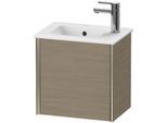 Duravit XViu Waschtisch-Unterschrank XV4024RB135 41x29x40cm, wandhängend, champagner matt, Anschlag rechts, Eiche terra