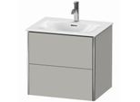 Duravit XSquare Waschtisch-Unterschrank XS432200707 61x56x47,8cm, Betongrau matt, 2 Schubkästen