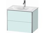 Duravit XSquare Waschtisch-Unterschrank XS432300909 71x56x47,8cm, Lichtblau matt, 2 Schubkästen