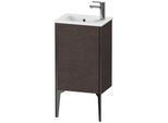 Duravit XViu Waschtisch-Unterschrank XV4480RB272 41x29x59,4cm, stehend, schwarz matt, Anschlag rechts, eiche dunkel gebürstet