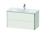 Duravit XSquare Waschtisch-Unterschrank XS432503939 101x56x47,8cm, Nordic weiß seidenmatt, 2 Schubkästen
