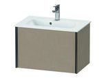 Duravit XViu Waschtisch-Unterschrank XV40780B275 61 x 40 x 39 cm, leinen, 1 Auszug, wandhängend, schwarz matt