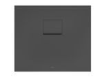 Villeroy & Boch Squaro Infinity Duschwanne UDQ8070SQI2IV1S, 80 x 70 x 4 cm, anthrazit
