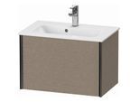 Duravit XViu Waschtisch-Unterschrank XV40780B211 61 x 40 x 39 cm, eiche kaschmir, 1 Auszug, wandhängend, schwarz matt