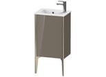Duravit XViu Waschtisch-Unterschrank XV4480RB189 41x29x59,4cm, stehend, champagner matt, Anschlag rechts, flannel grey hochglanz