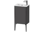 Duravit XViu Waschtisch-Unterschrank XV4480LB249 41x29x59,4cm, stehend, schwarz matt, Anschlag links, graphit matt