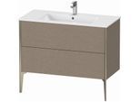 Duravit XViu Waschtisch-Unterschrank XV44830B111 101 x 59,4 x 48 cm, eiche kaschmir, 2 Auszüge, stehend, champagner matt