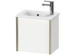 Duravit XViu Waschtisch-Unterschrank XV4024RB118 41x29x40cm, wandhängend, champagner matt, Anschlag rechts, weiß matt