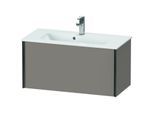 Duravit XViu Waschtisch-Unterschrank XV40790B243 81 x 40 x 39 cm, basalt matt, 1 Auszug, wandhängend, schwarz matt