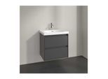 Villeroy und Boch Skyla Waschtischunterschrank C79500VR 2 Auszüge, 622 x 596 x 439 mm, Graphite