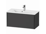 Duravit XViu Waschtisch-Unterschrank XV40790B249 81 x 40 x 39 cm, graphit matt, 1 Auszug, wandhängend, schwarz matt