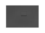 Villeroy & Boch Squaro Infinity Duschwanne UDQ1175SQI2RV1S, 110 x 75 x 4 cm, anthrazit