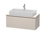 Duravit L-Cube Waschtisch-Unterschrank LC580409191 102 x 47,7 cm, taupe matt, für Konsole, 1 Auszug