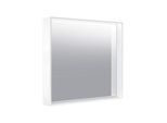 Keuco X-Line Lichtspiegel 33298142500, Trüffel, 800x700x105mm, LED-Beleuchtung und Spiegelheizung