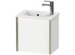 Duravit XViu Waschtisch-Unterschrank XV4024LB118 41x29x40cm, wandhängend, champagner matt, Anschlag links, weiß matt